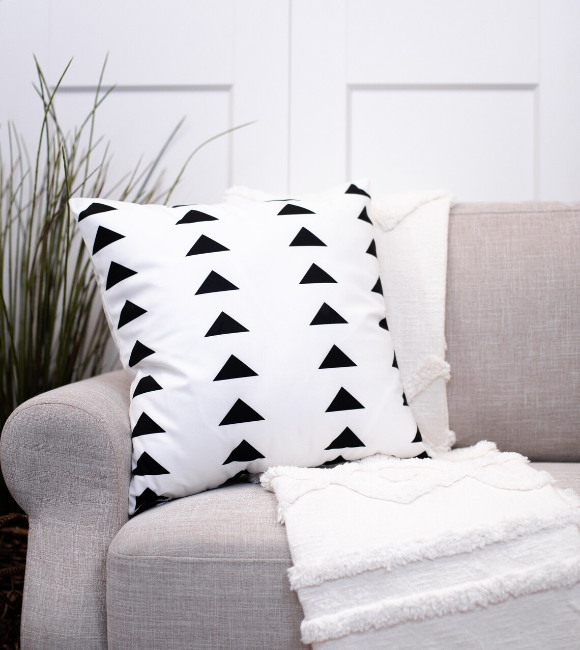 Geometric Throw Pillow Covers Decorative Pillows Microfiber Etsy