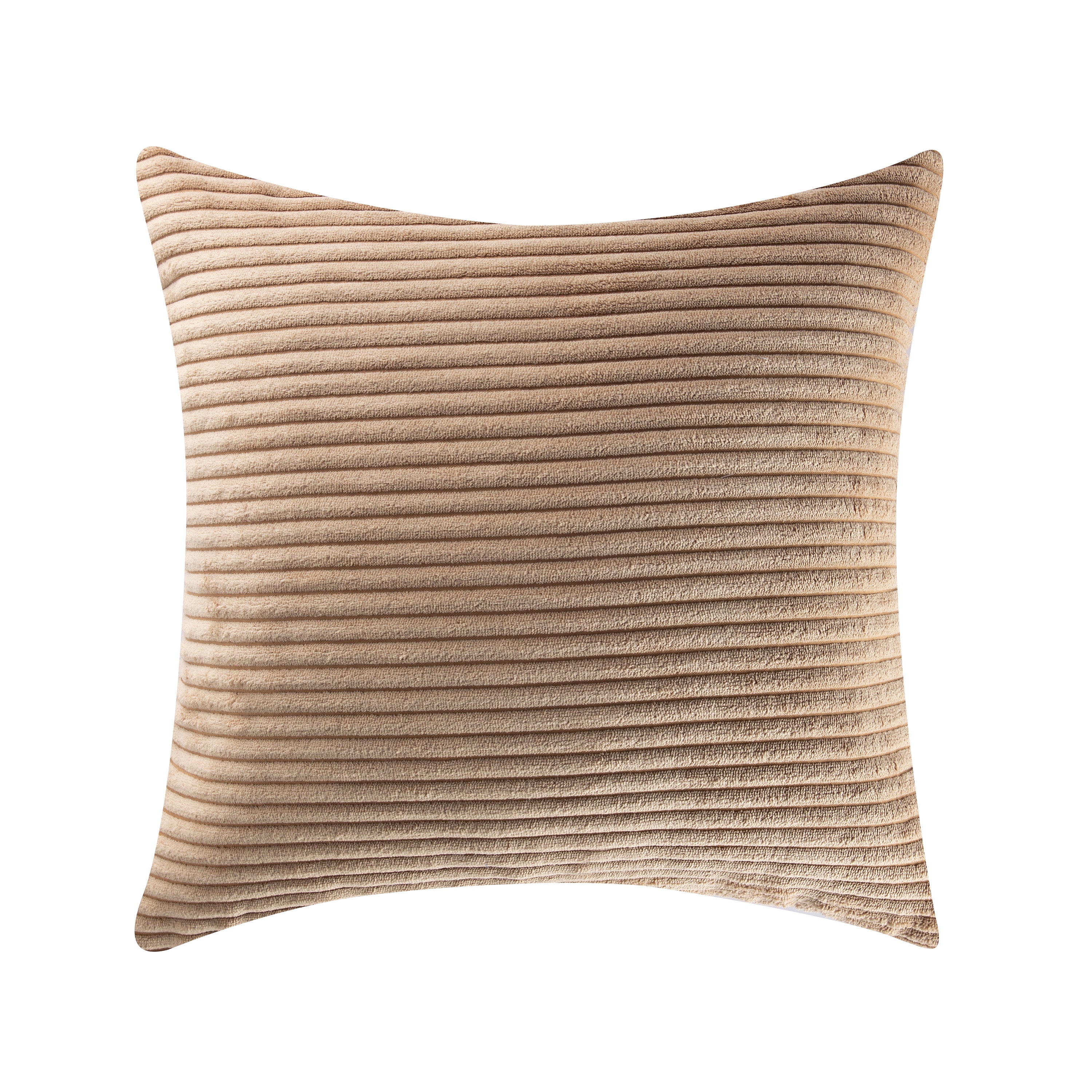 Minimalist Brown Corduroy Throw Pillow Cover 18x18 Throw Etsy
