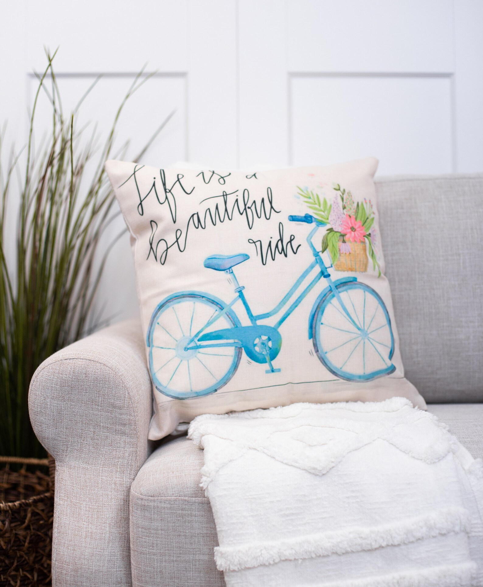 Floral Spring Throw Pillow Covers Decorative Pillows Throw Etsy