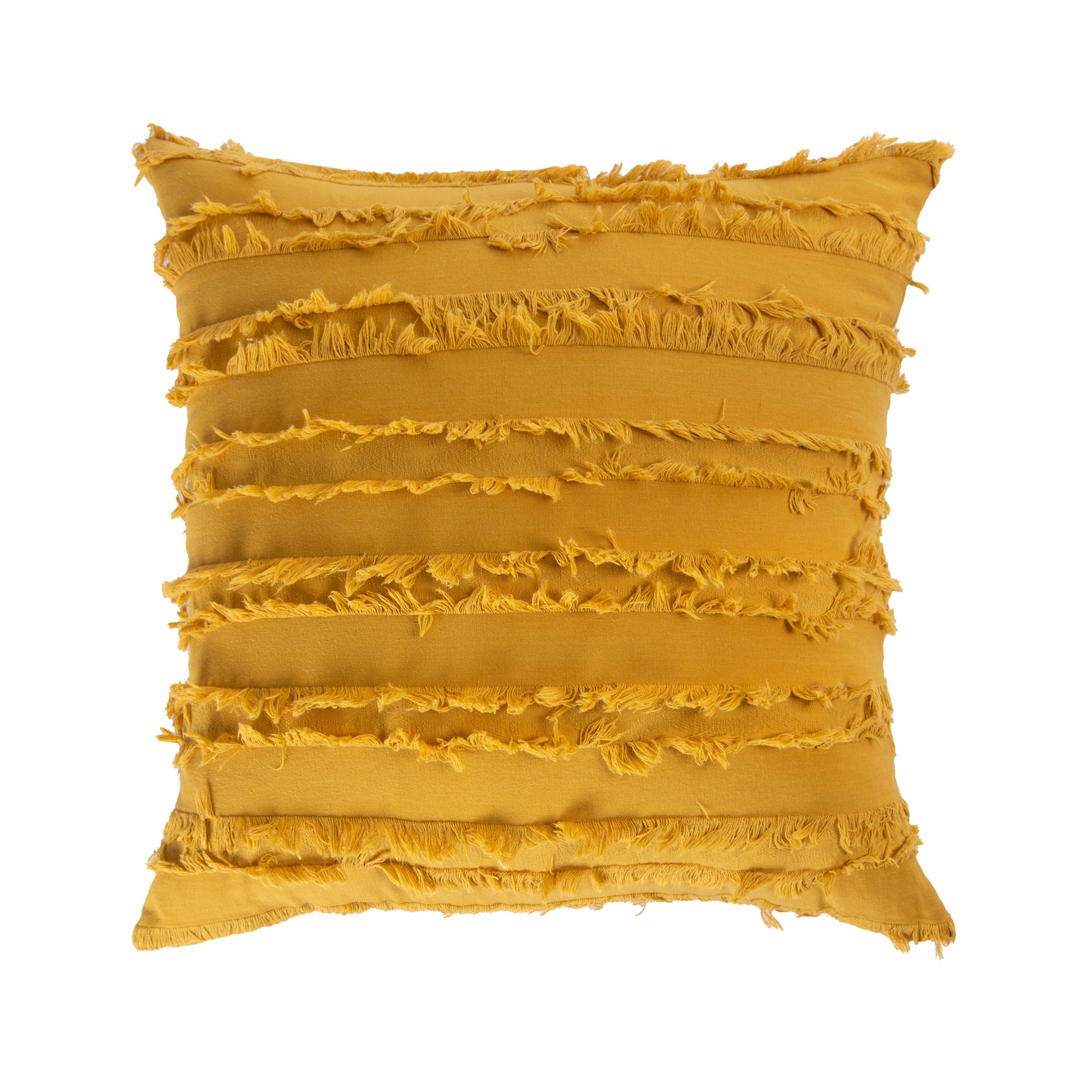 Yellow Contemporary Fringe Throw Pillow Covers Decorative Etsy
