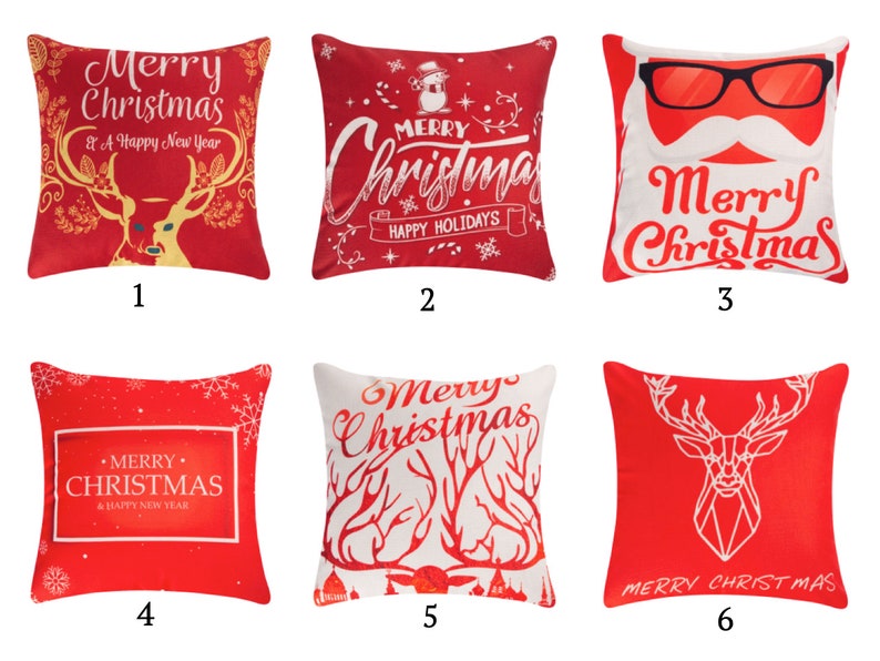 Cute Xmas Reindeer Santa Hat Antlers Christmas Red Men Woman Throw Pillow Multicolor 18x18 YO Cute Xmas Reindeer Santa Hat Antlers Christmas Red Men Woman Throw Pillow Multicolor 18x18 YO