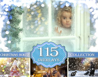 115 Weihnachten Bokeh Licht Overlays, Digitaler Hintergrund, Hochzeit Hochzeit Lichter, Photoshop Overlay, Instant Download