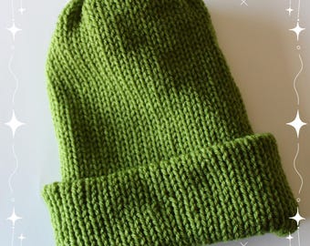 Gorro de punto hecho a mano: gorro de invierno unisex de hilo acrílico