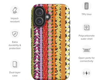 ハワイアンレイ iPhone® ケース - 鮮やかな花柄デザイン