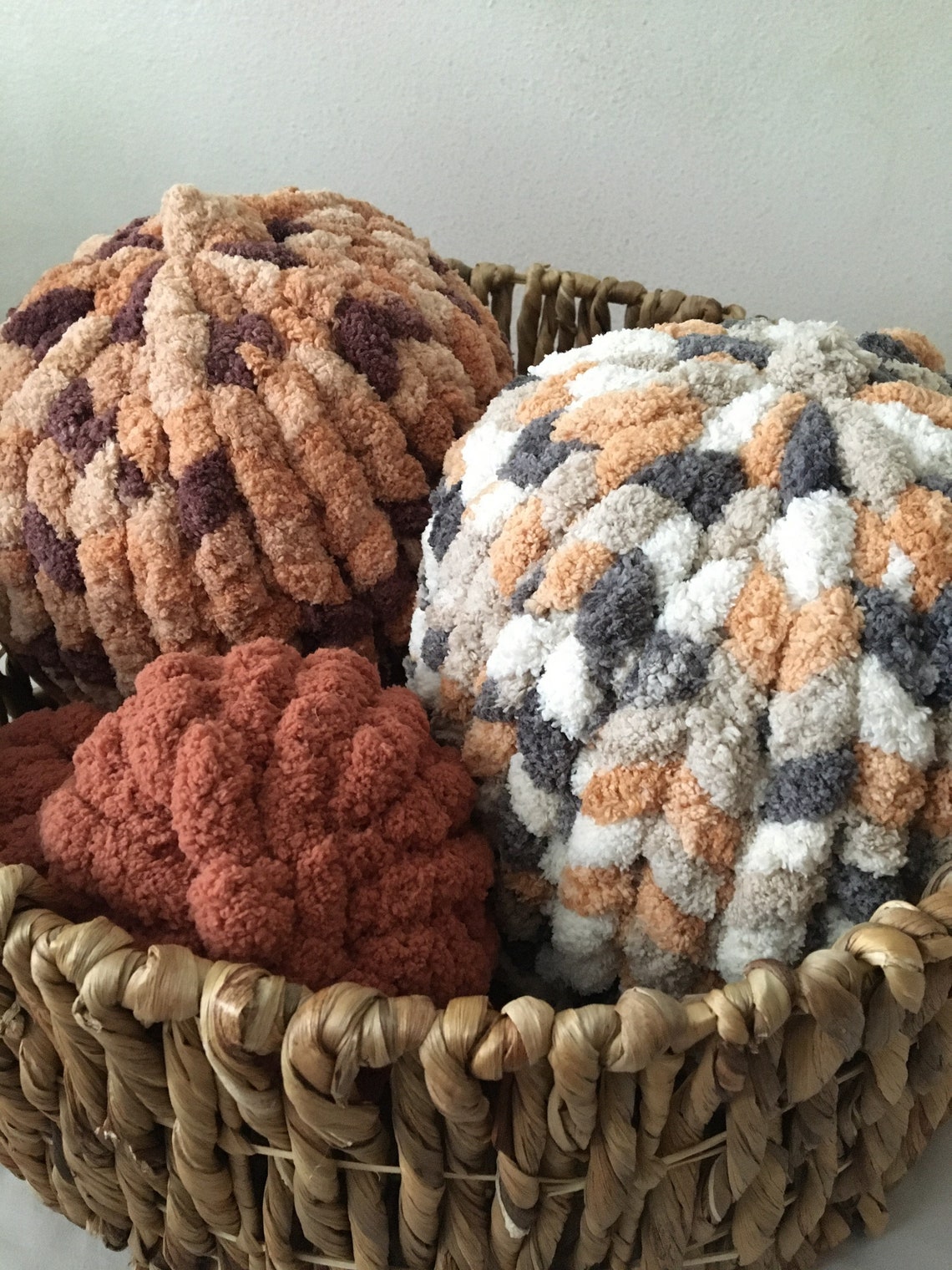 Handmade chunky knit throw pillows Etsy