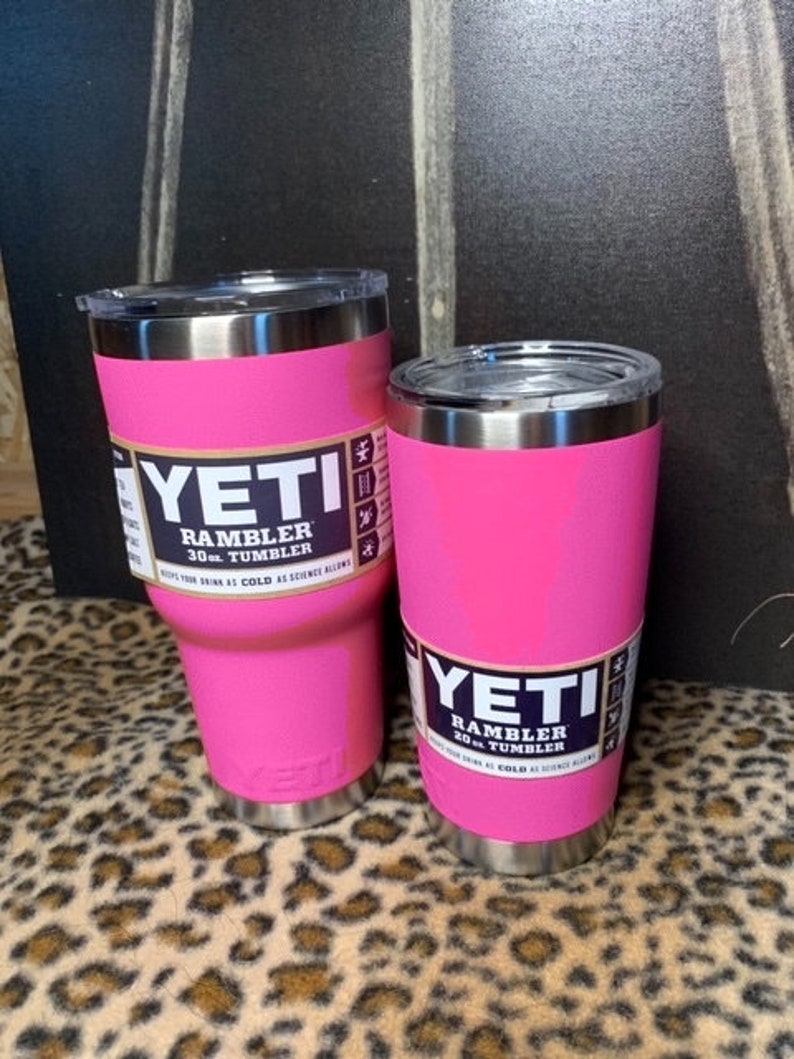 Hot Pink Yeti Rambler 20oz et 30oz Barbie Pink Yeti Etsy