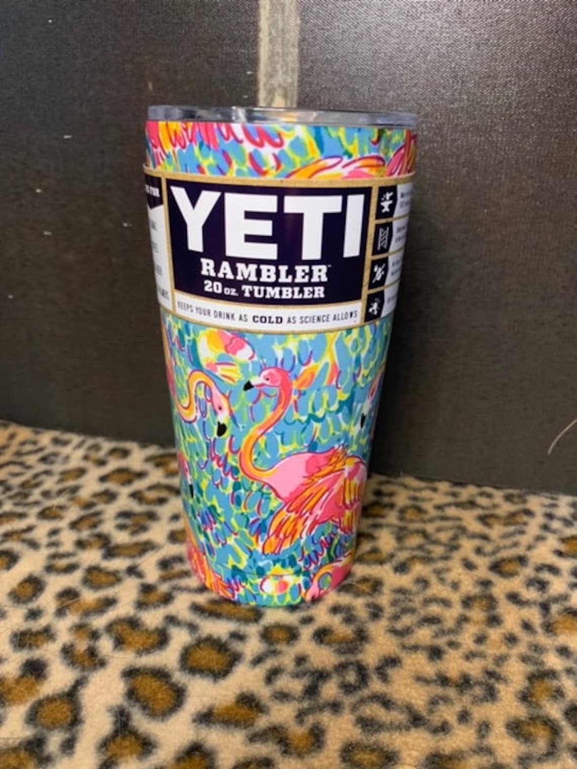 Flamingo Yeti Rambler 20oz and 30oz Lilly Pulitzer Etsy