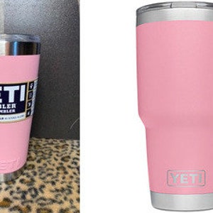 pink yeti cup with straw