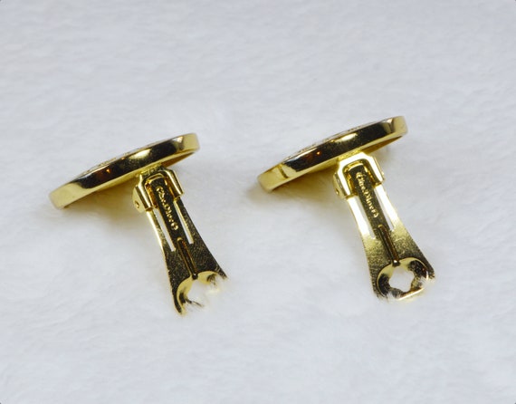 CHRISTIAN DIOR Earrings, Gold Plated Earrings wit… - image 9