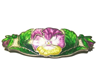 Flower Sterling Silver Pin Brooch By WATSON NEWELL & CO, Art Deco Vintage Jewelry Gift for Her