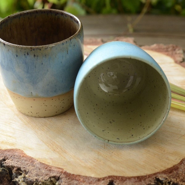 Ceramic spotted mug 225 ml - 001, caramika, handmade, various colours