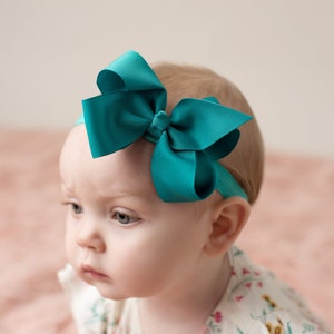 Baby headbands, 20 colors, ribbon headbands, ribbon bows, baby girl headband, infant headbands image 6