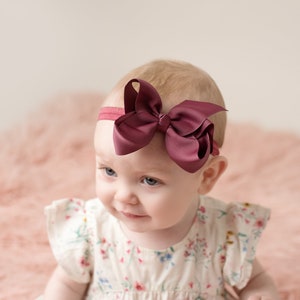Baby headbands, 20 colors, ribbon headbands, ribbon bows, baby girl headband, infant headbands image 5