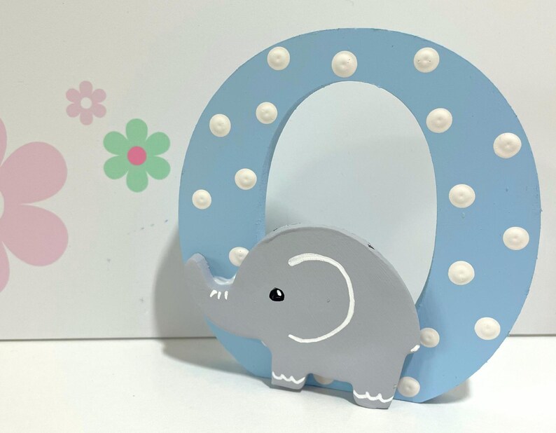 Nursery Decor Safari Animal, Baby Boy Wooden Letter Name Sign, Nursery