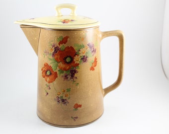 Vintage 1940&#39;s Canonsburg Pottery Co. Covered Batter Jug.  Vintage Fair Condition.  Gorgeous, But Display Only.  Price Cut - Was 37, now 32!