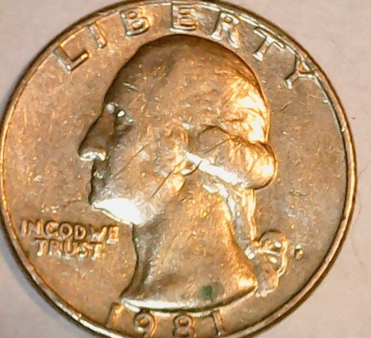 1981 P Quarter, Doubled Die Obverse, other strike errors