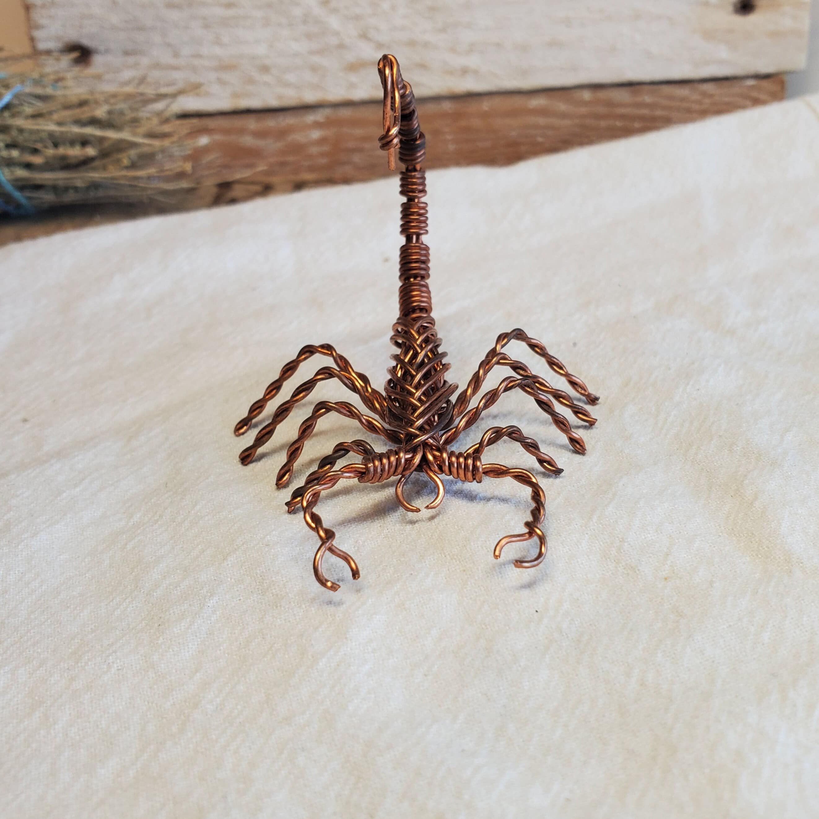 Handmade Wire Scorpion Wire Sculpture Recycled Wire Wire Scorpion