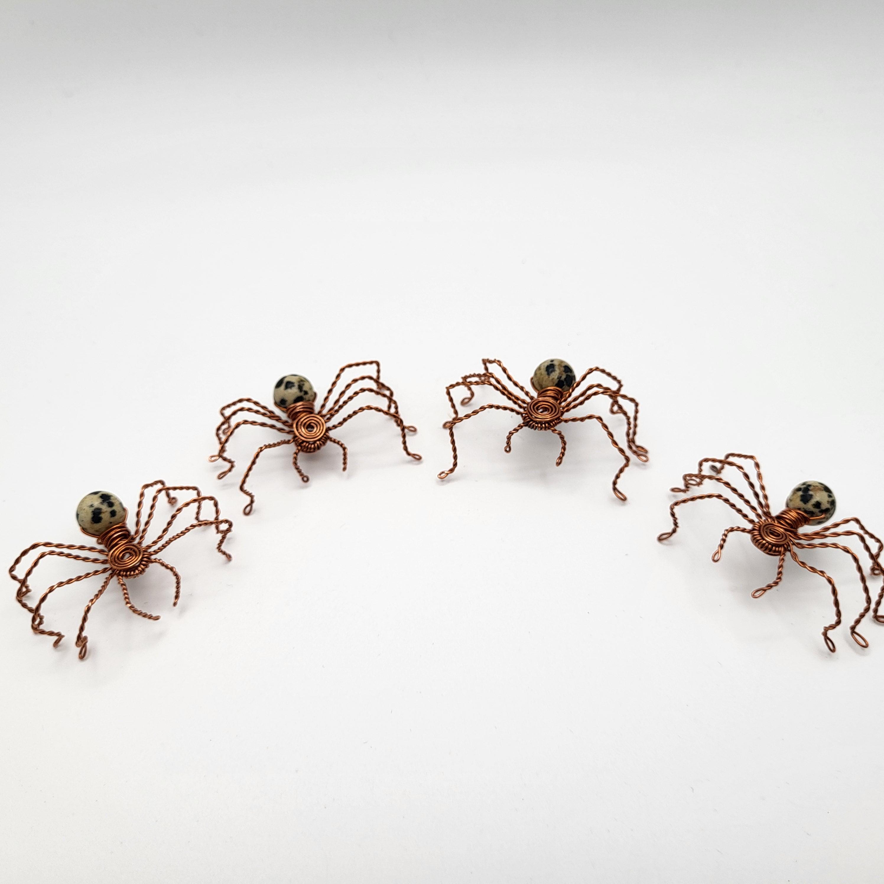 Handmade Copper Spider - Rustic Wire Sculpture - Recycled Copper - Wire ...