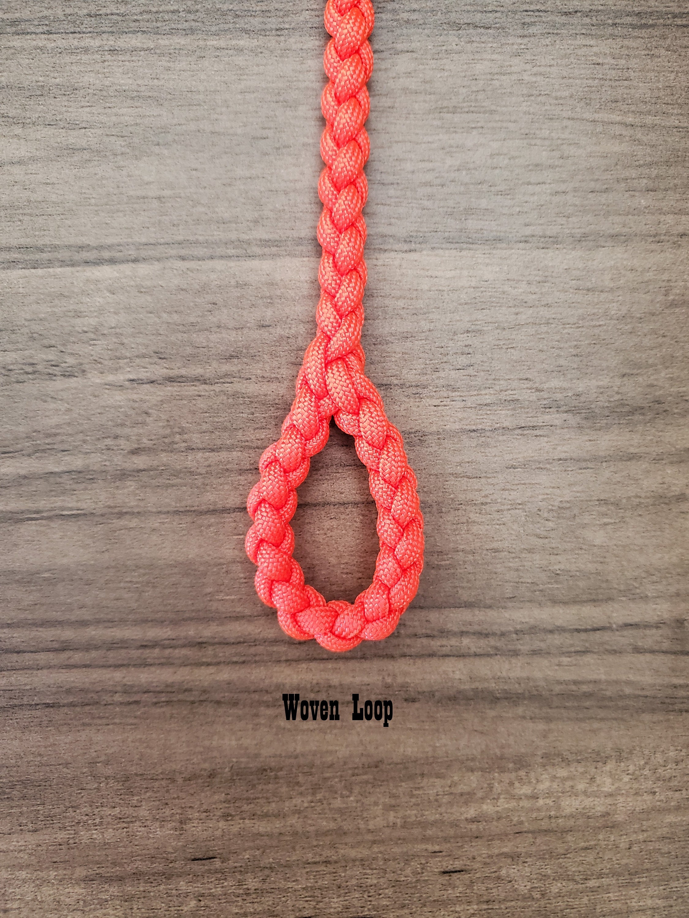 Paracord Piggin' String, Cattle Tiedown Rope, Woven Loop, 310 Ft