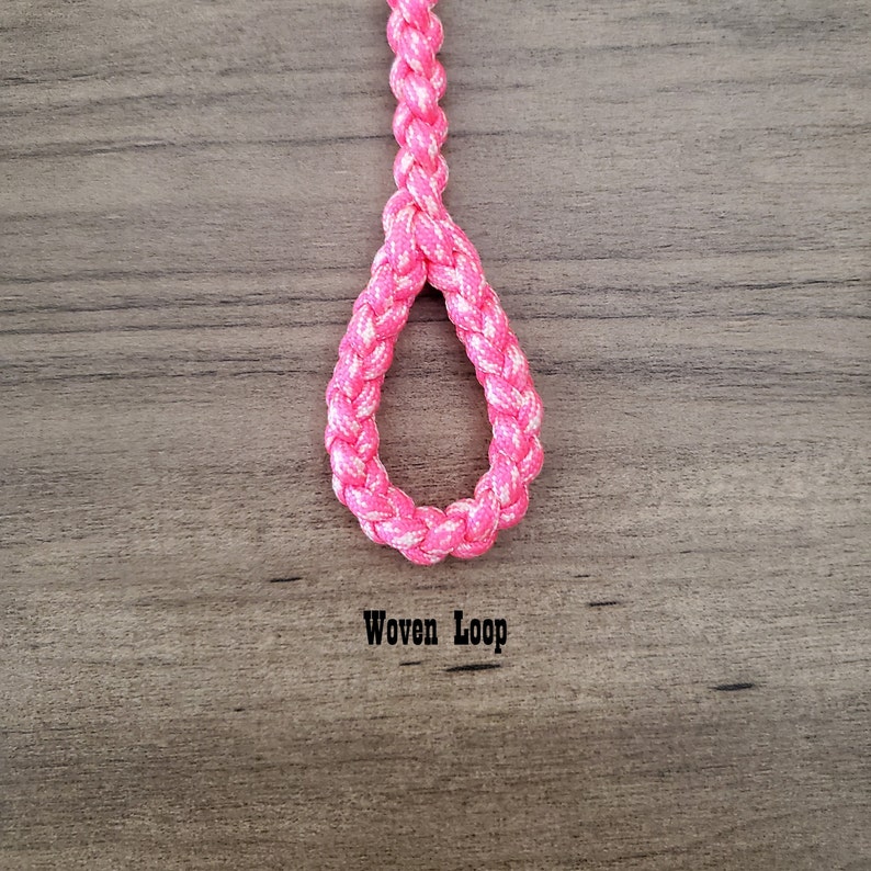 Paracord Piggin' String, Cattle Tiedown Rope, Woven Loop, 310 Ft