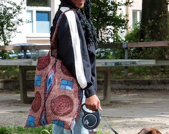Handmade Ankara Tote Bag: African Print Reusable Shopper