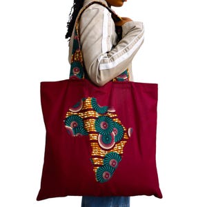 Africa Tote Bag/ Ankara Tote Bag/ Reusable fabric bag/ African Print Bag/ Ankara Bag/ Canvas Shopper/ Shopping Bag/ Handmade Bag