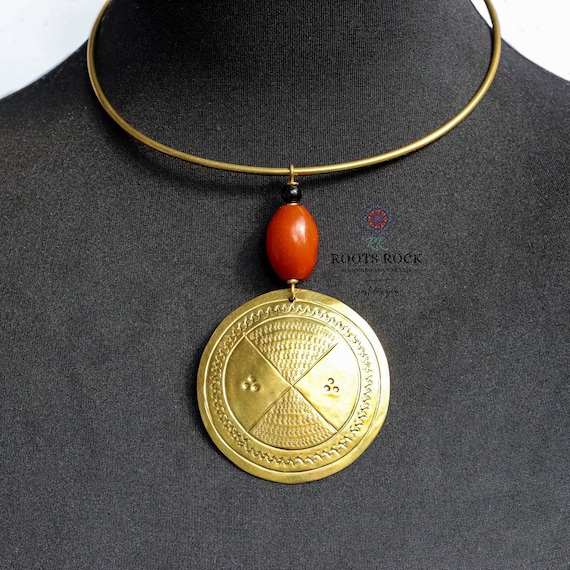 African Women Necklace Kenyan Brass Jewellery African Etsy