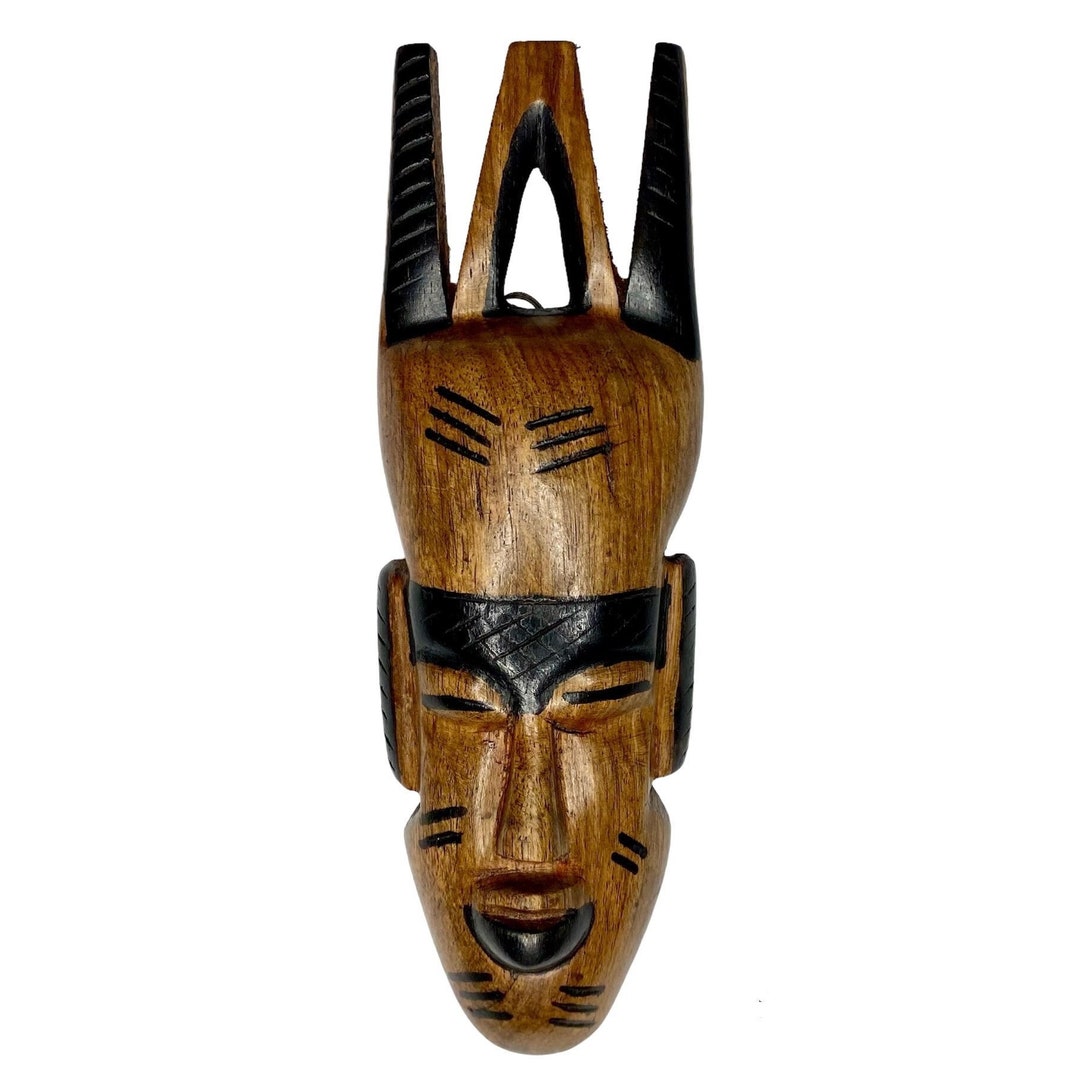 African Hand Carved Wooden Wall Decoration/ African Wooden Face Mask