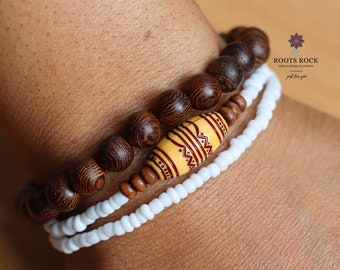 Afrikanisches Armband, Perlenarmbänder, Handgemachtes Armband, Unisex Armband, Freundschaftsarmband, Boho Armband, Armband