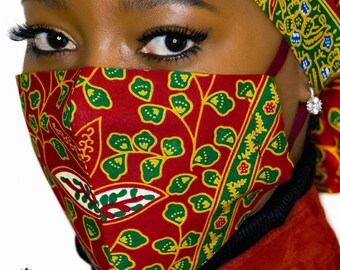 Face Mask, African Face Mask, Ankara Face Mask,Double Layer Mask, African Print Face Mask, Mund-Nasen-Schutz, Cotton Face Mask