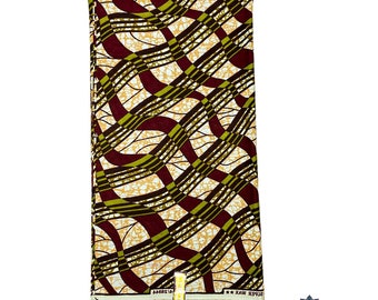 Afrikanischer Wachsdruckstoff / Ankara-Baumwollgewebe / Afrikanischer Stoffwachstuch / Ankara Wax Print Fabric zum Nähen und Basteln