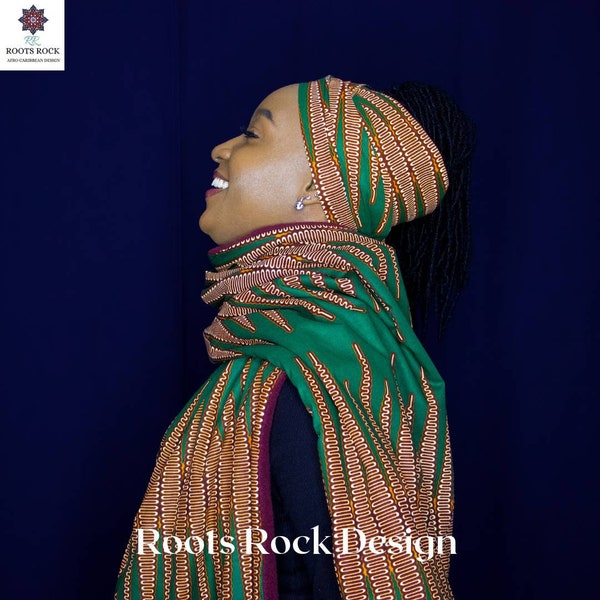 Fleece Lined Cotton Scarf/ Unisex Ankara Scarf/ Winter Scarf/Scarf For Women and Men/ Unisex/ Fleece Scarf/ Kente Scarf/ Winter Accessoires