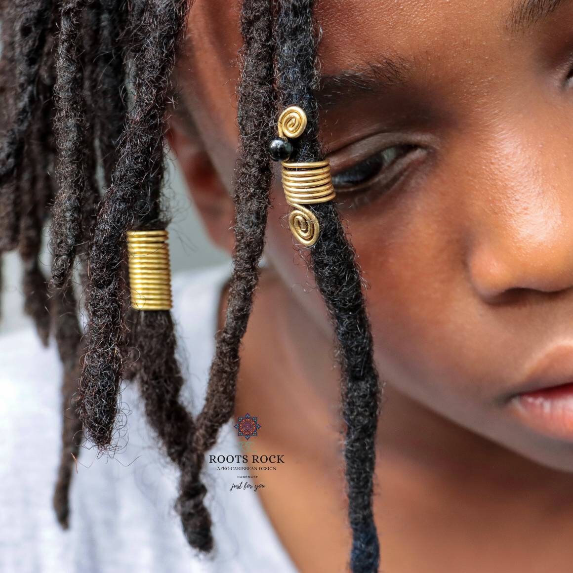100 Stück Loc-Schmuck Für Dreads & Zöpfe – Goldfarben, Verstellbar, Aus Hochwertiger Legierung – Perfekt Für Partys, Alltag, Style-Up