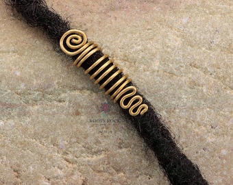 Rasta Brass Loc-sieraden: handgemaakte dreadlock-haaraccessoires