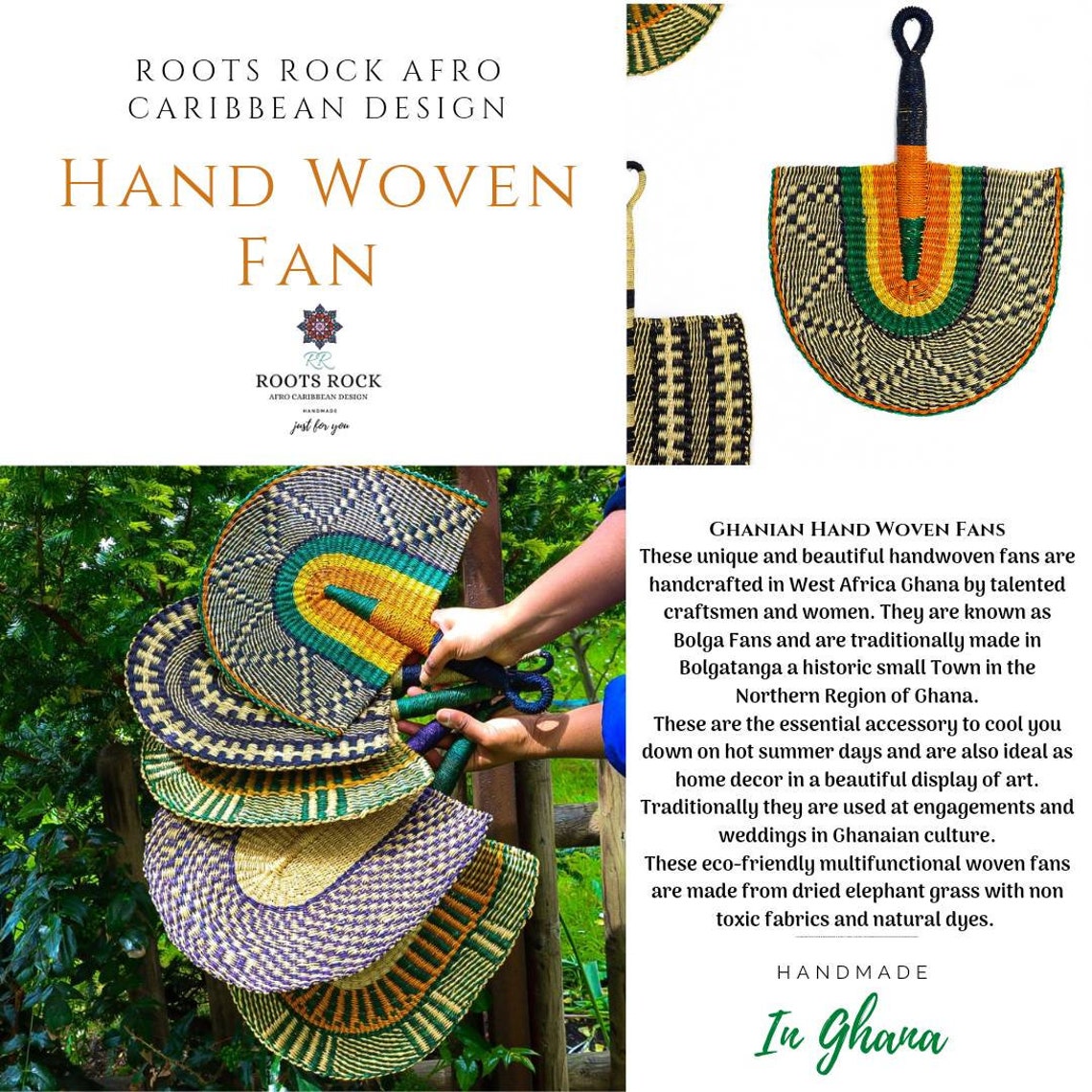 Ghana Woven Fan/ Woven Hand Fan/ African Straw Fan/ Wall Decor Etsy