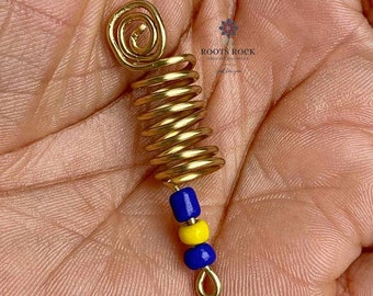 Handgemaakte messing loc-sieraden, Bajan-dreadlocksaccessoire