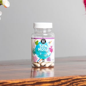 Sea Moss Capsules - Wildcrafted Irish Sea Moss Powder Capsules, Euphoricmoss Sea Moss Pills, Herbal Vegan Capsules Bundle!