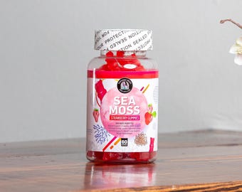 Vegan Sea Moss Gummies, Irish Moss, Bladderwrack & Burdock Root