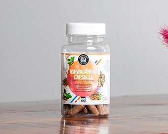 Pure Organic, Natural Supplement, Ashwagandha Capsules