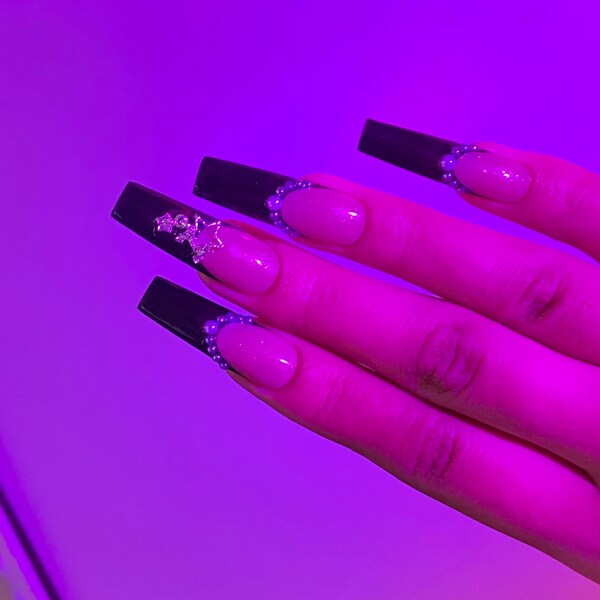 Y2k Press on French Etsy