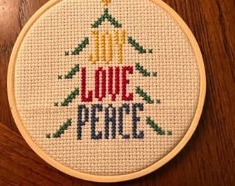 Joy Love Peace Ornament/Sign