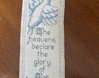 The Glory of God Cross-Stitched Bookmark
