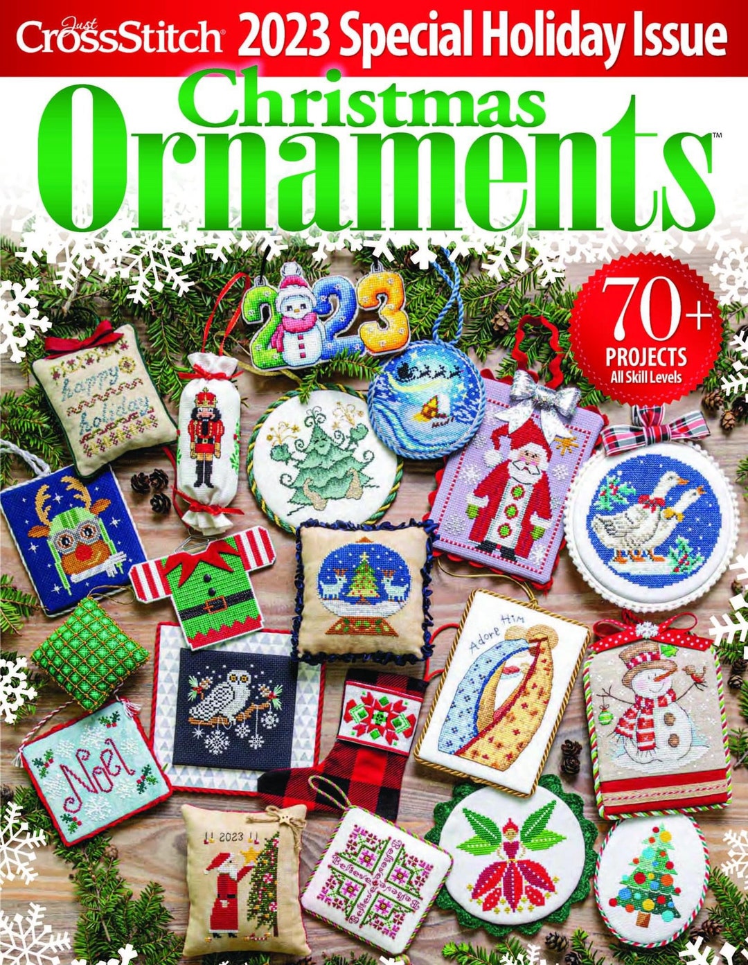 Just Cross Stitch Magazine Christmas Ornaments 2020