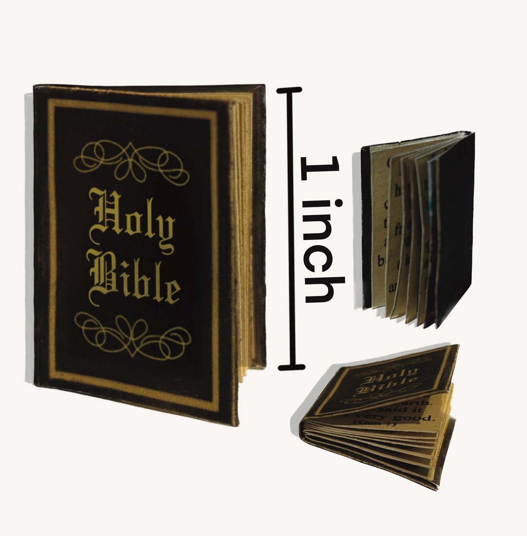 Bible Summary Miniature Book, Tiny Books, Mini Scripture and Verses With Summaries, Pocket-sized ...