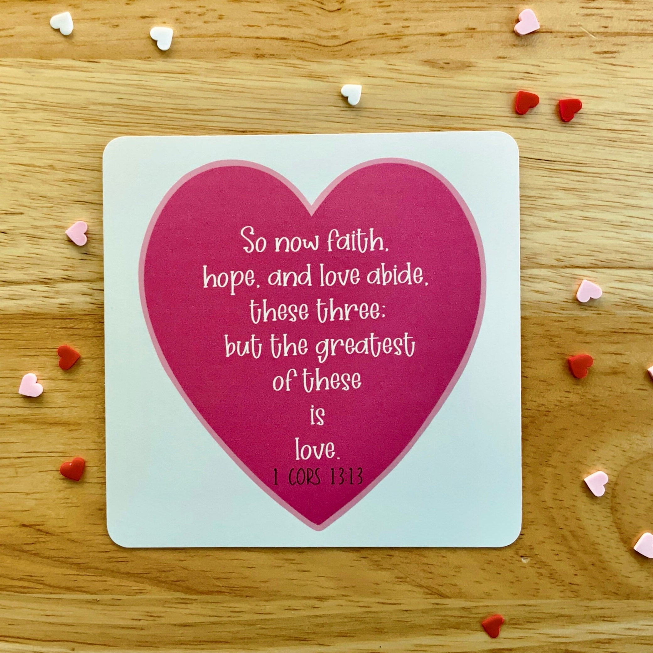 Valentine's Bible Verse Printable Cards, Scripture Cards on Love, God's ...