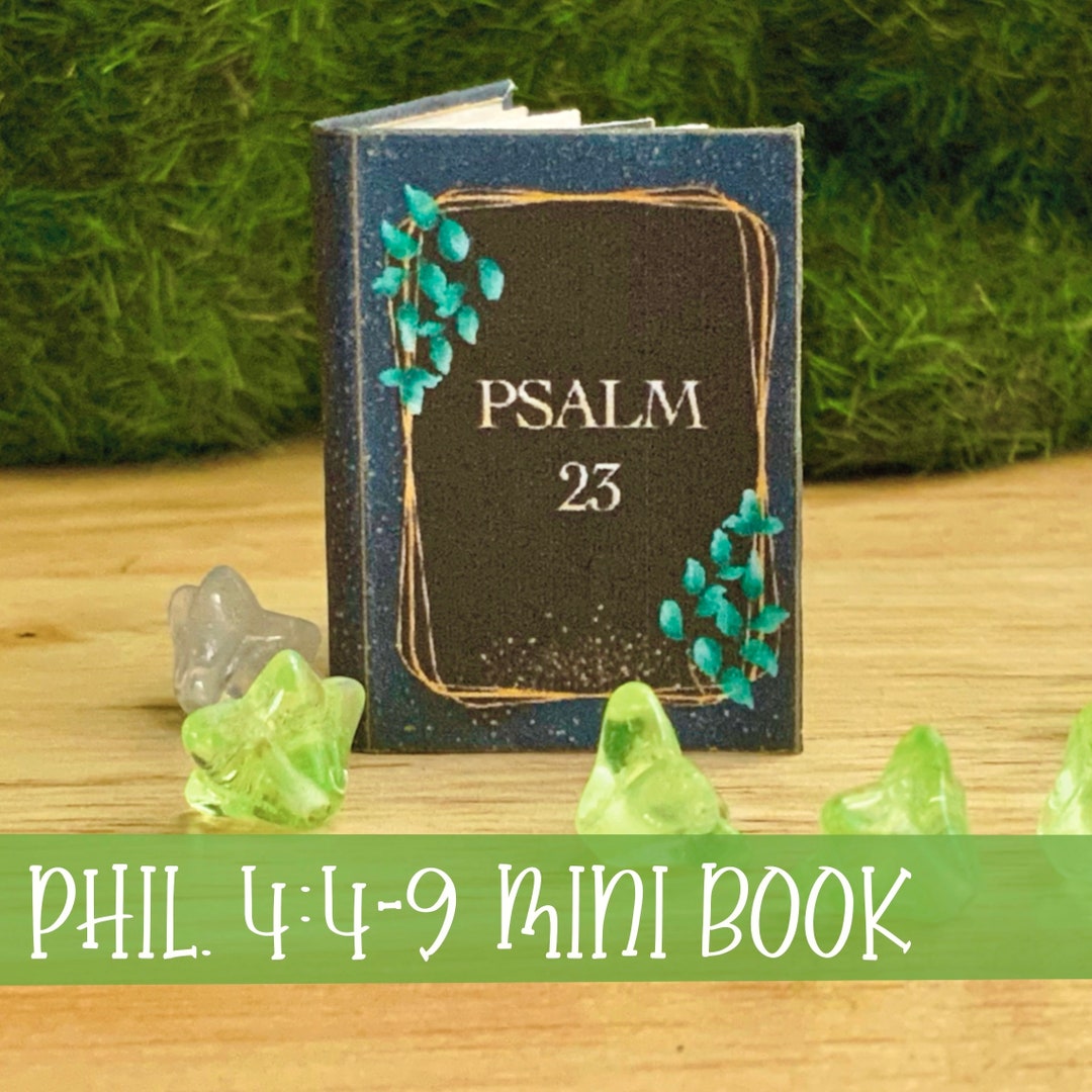 Psalm 23 Mini Book, 23rd Psalm Miniature, Tiny Scripture, the Lord is My Shepherd Pocket-sized ...