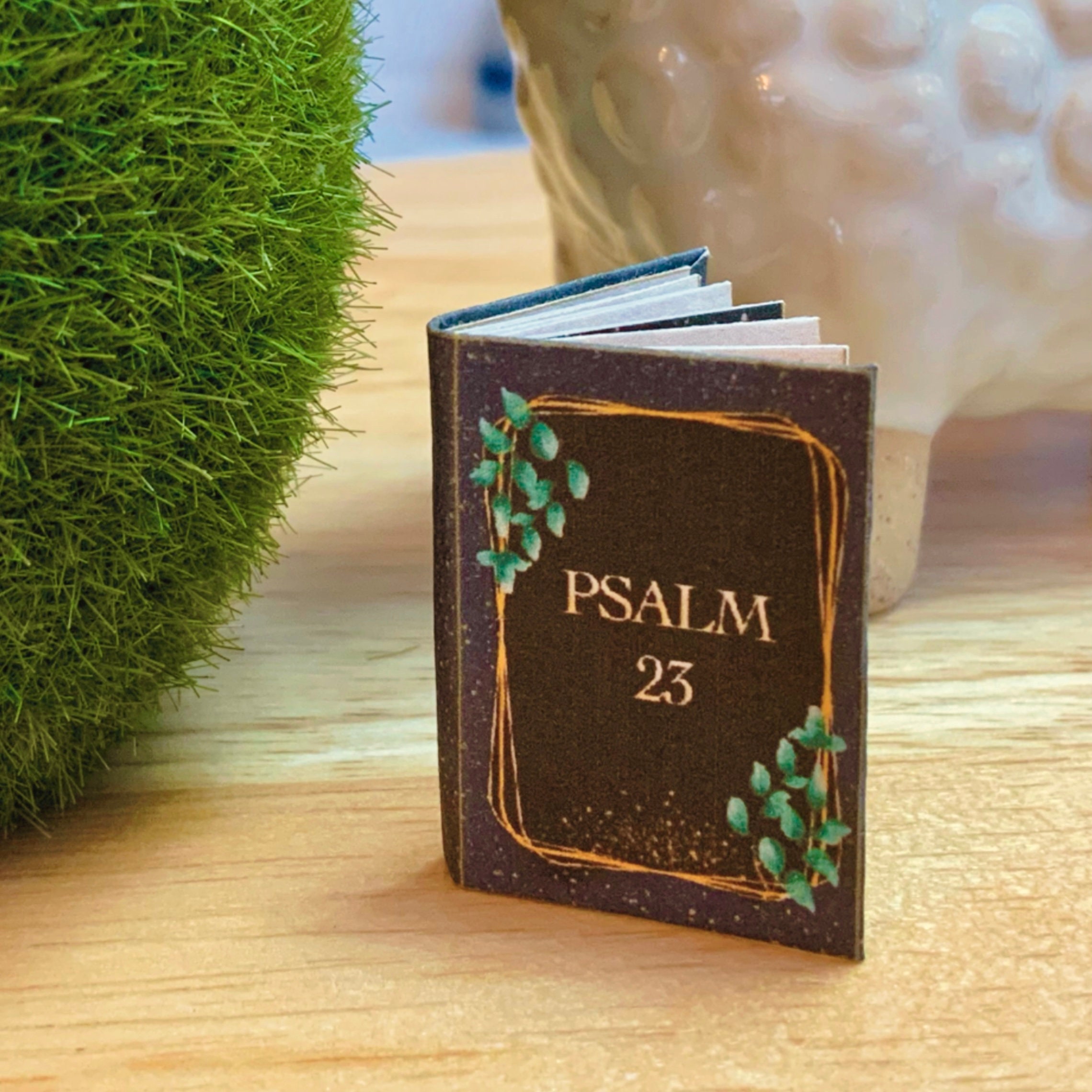 Psalm 23 Mini Book, 23rd Psalm Miniature, Tiny Scripture, the Lord is My Shepherd Pocket-sized ...