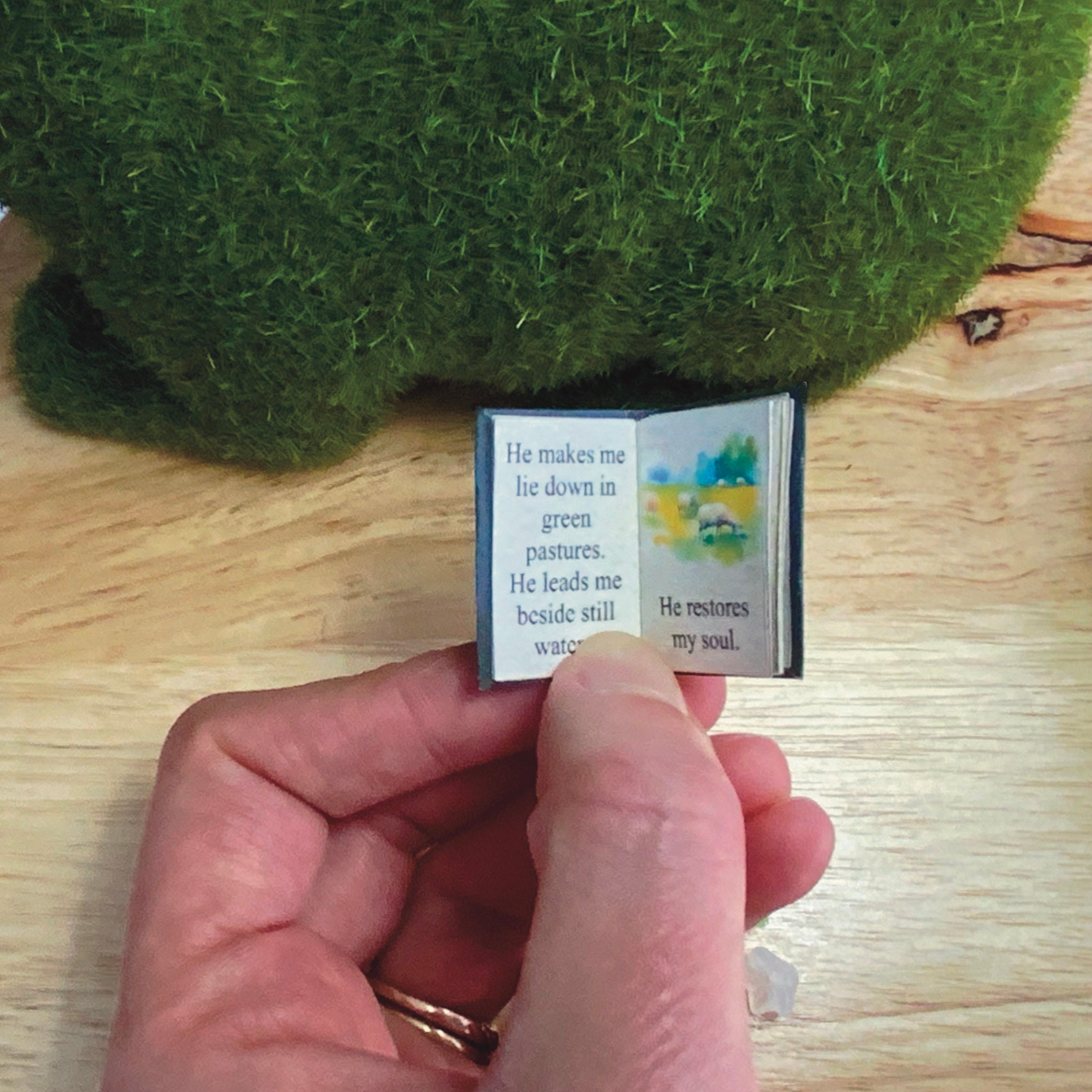Psalm 23 Mini Book, 23rd Psalm Miniature, Tiny Scripture, the Lord is My Shepherd Pocket-sized ...