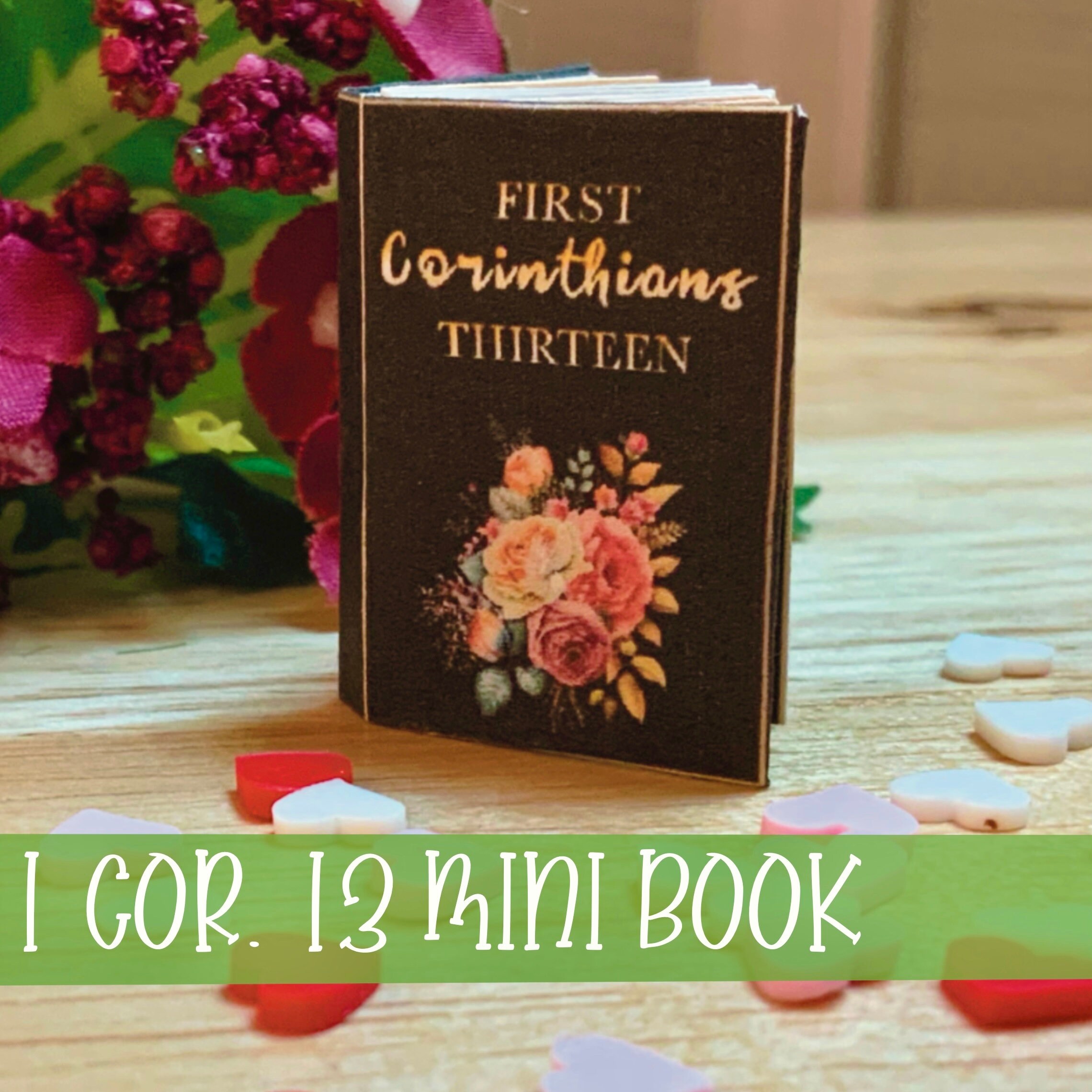 Love is Patient and Kind Mini Book, 1 Corinthians 13 Miniature, Tiny Scripture, Full Passage ...