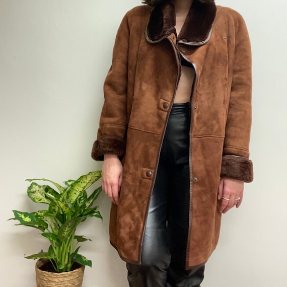 80’s double-breasted sheepskin jacket